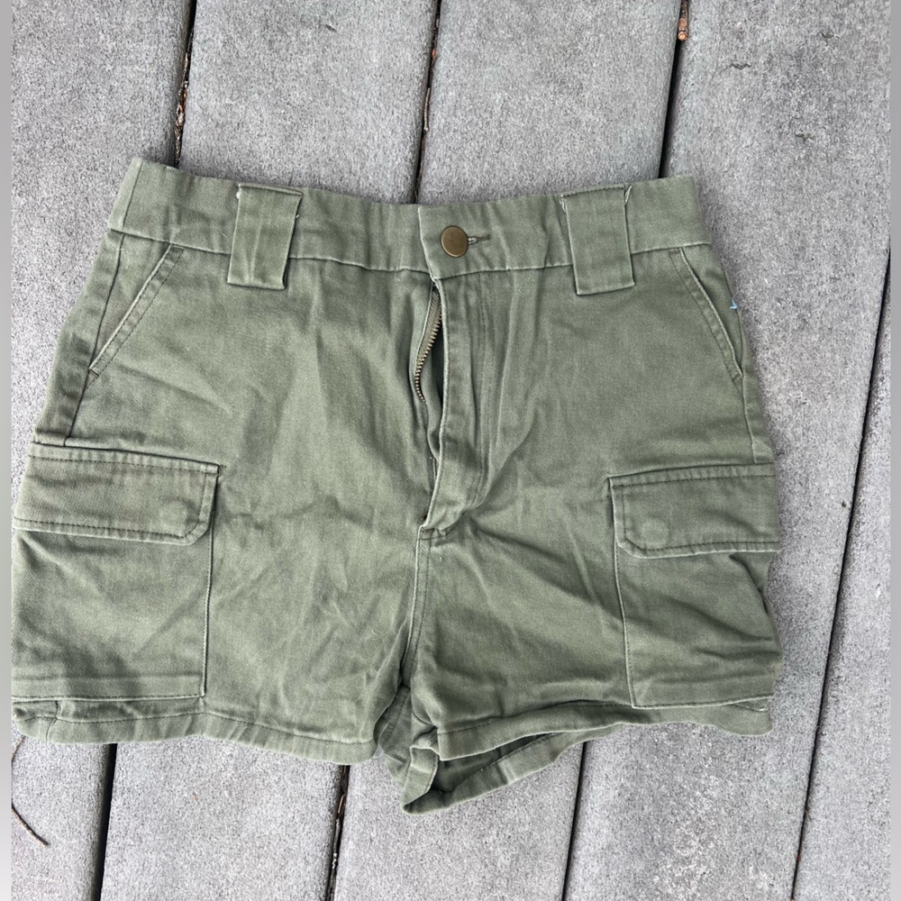 Fashion Nova Sage Green Women's Cargo Shorts